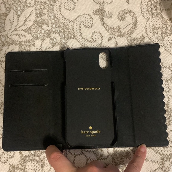 Kate Spade Scalloped iPhone Wallet - Dark Green - Picture 2 of 4